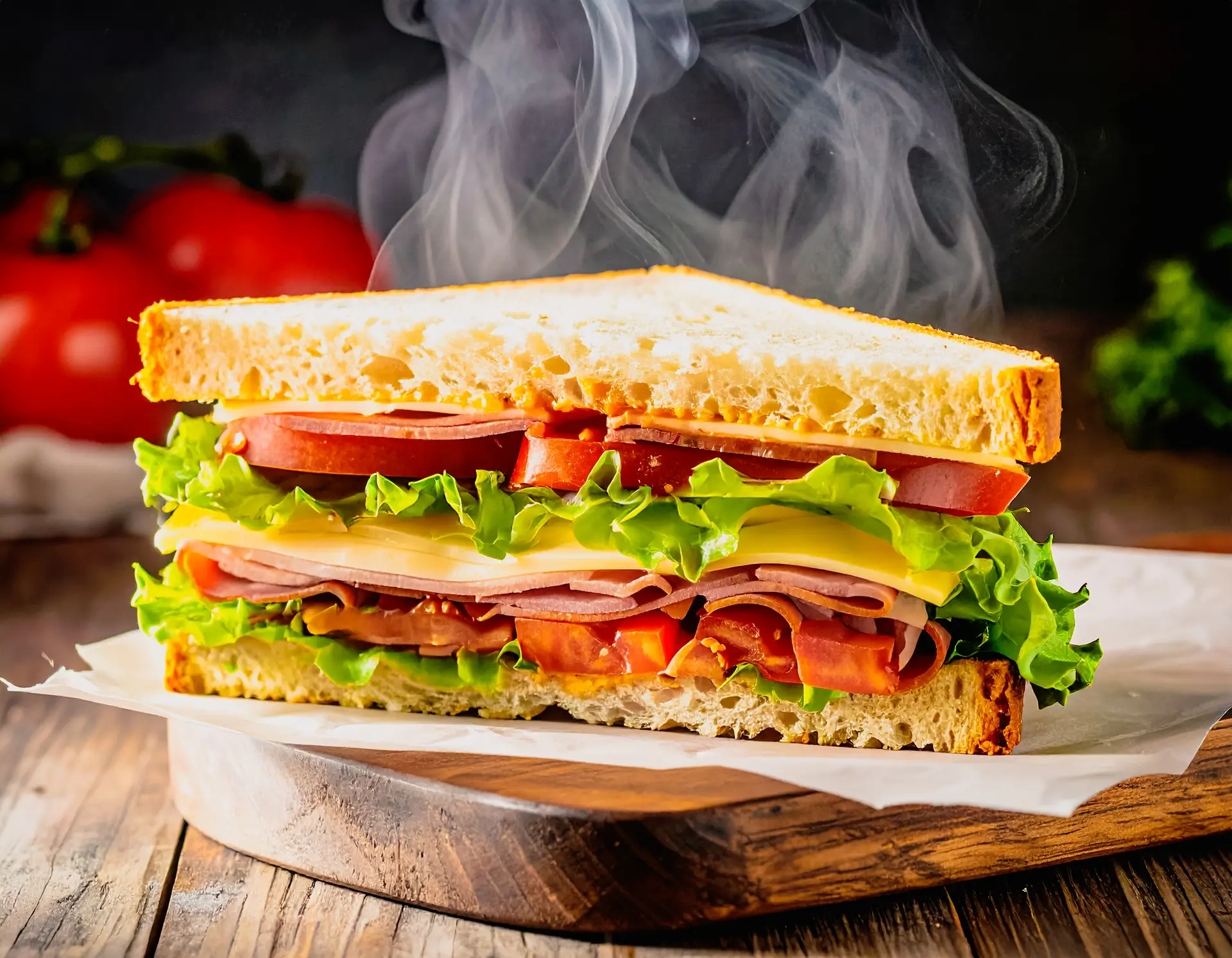 El sándwich de jamón y queso que todos aman! 🥪✨ Pan artesanal tostado, jamón de primera calidad, queso manchego derretido, jitomate fresco, lechuga crujiente y mayonesa casera. Un sabor auténtico que evoca nostalgia y hogar. Preparado al momento con ingredientes frescos y técnicas tradicionales. ¡Cada mordida es calidad garantizada!